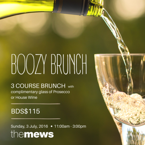 Boozy Brunch at The Mews Barbados