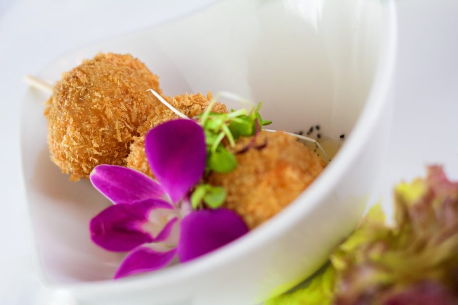 Yam & Plantain Croquettes. The Mews Restaurant Barbados