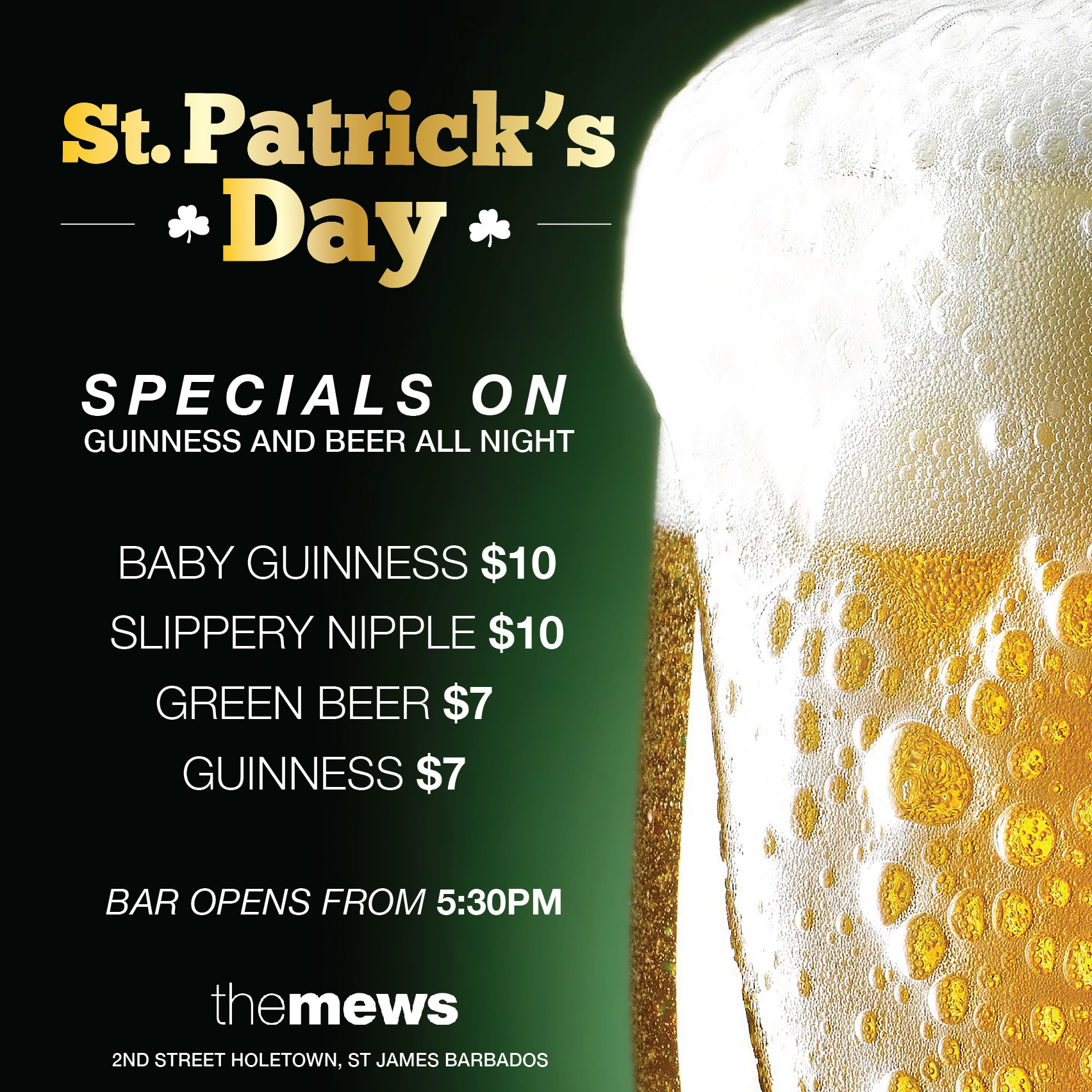 St Patricks Day at The Mews